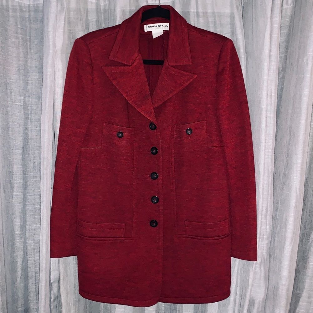 Sonia Rykiel Merlot Vintage Jacket - Picture 1 of 6